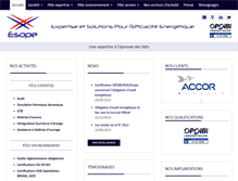Tablet Screenshot of esope-sas.com